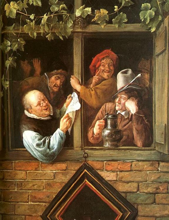 Jan Steen Rhetoricians at a Window oil painting picture